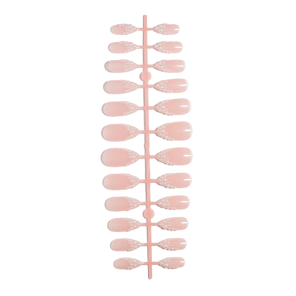 Glamorous Pearl-Accented Press-On Nail Set Bowlift