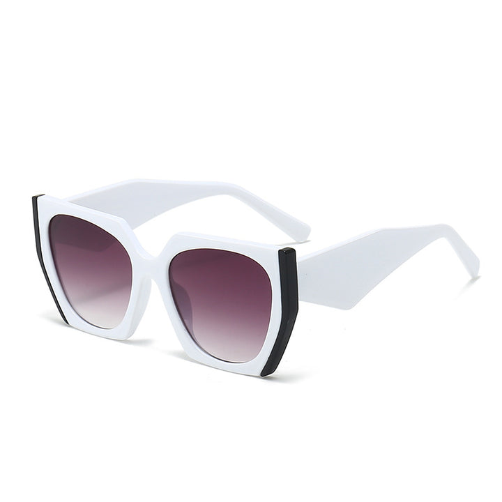 Women Oversized Sunglasses with Distinct Angular Design Bowlift
