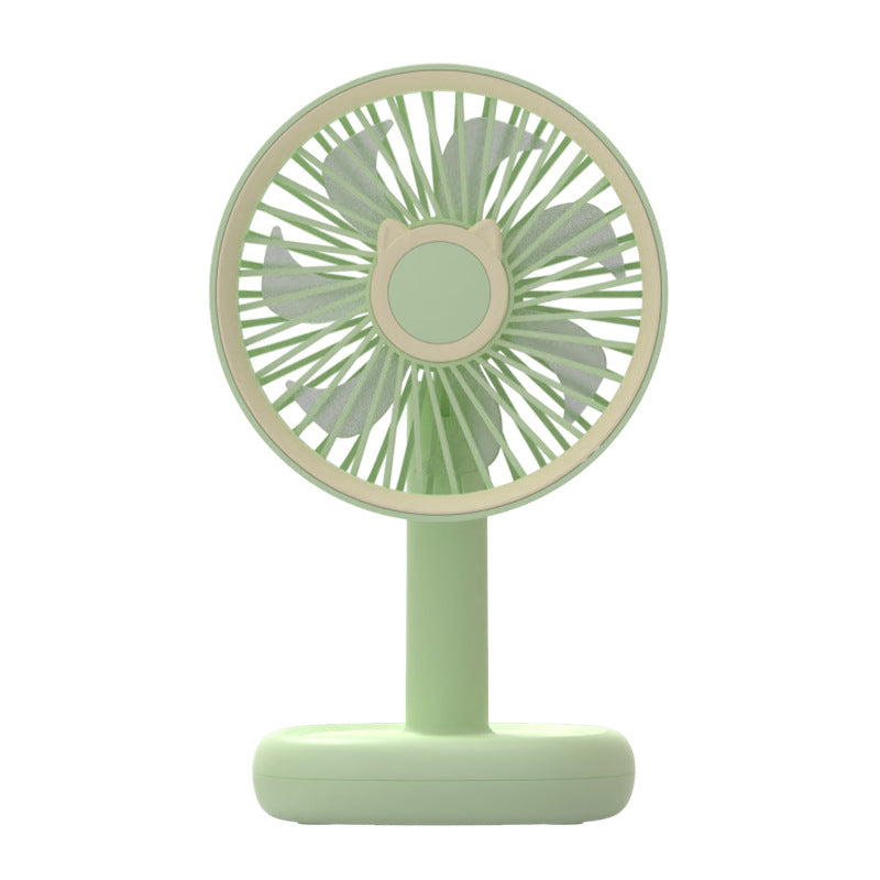 Women's Portable Mini Fan with Cute Cat Design Bowlift