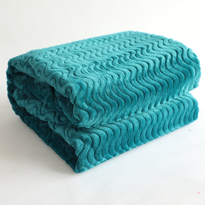 luxurious wave structure cuddle blanket Bowlift