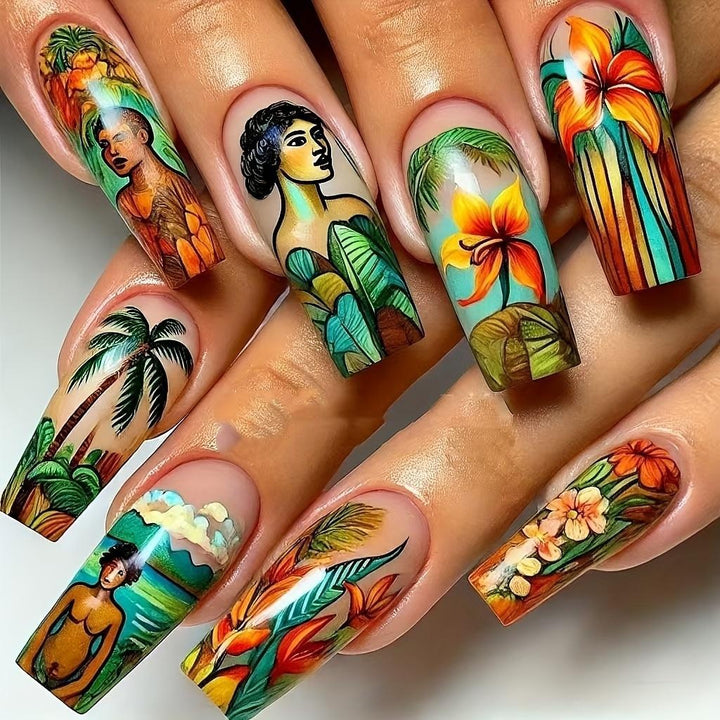 Artful Nail Extensions with Elegant Tips Bowlift