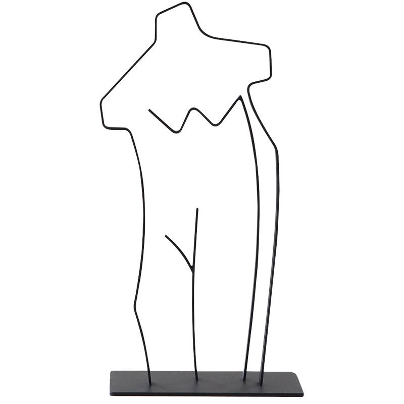 Abstract Body-Shaped Decorative Sculpture