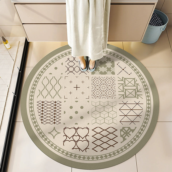 Round Decorative Bath Mat Bowlift