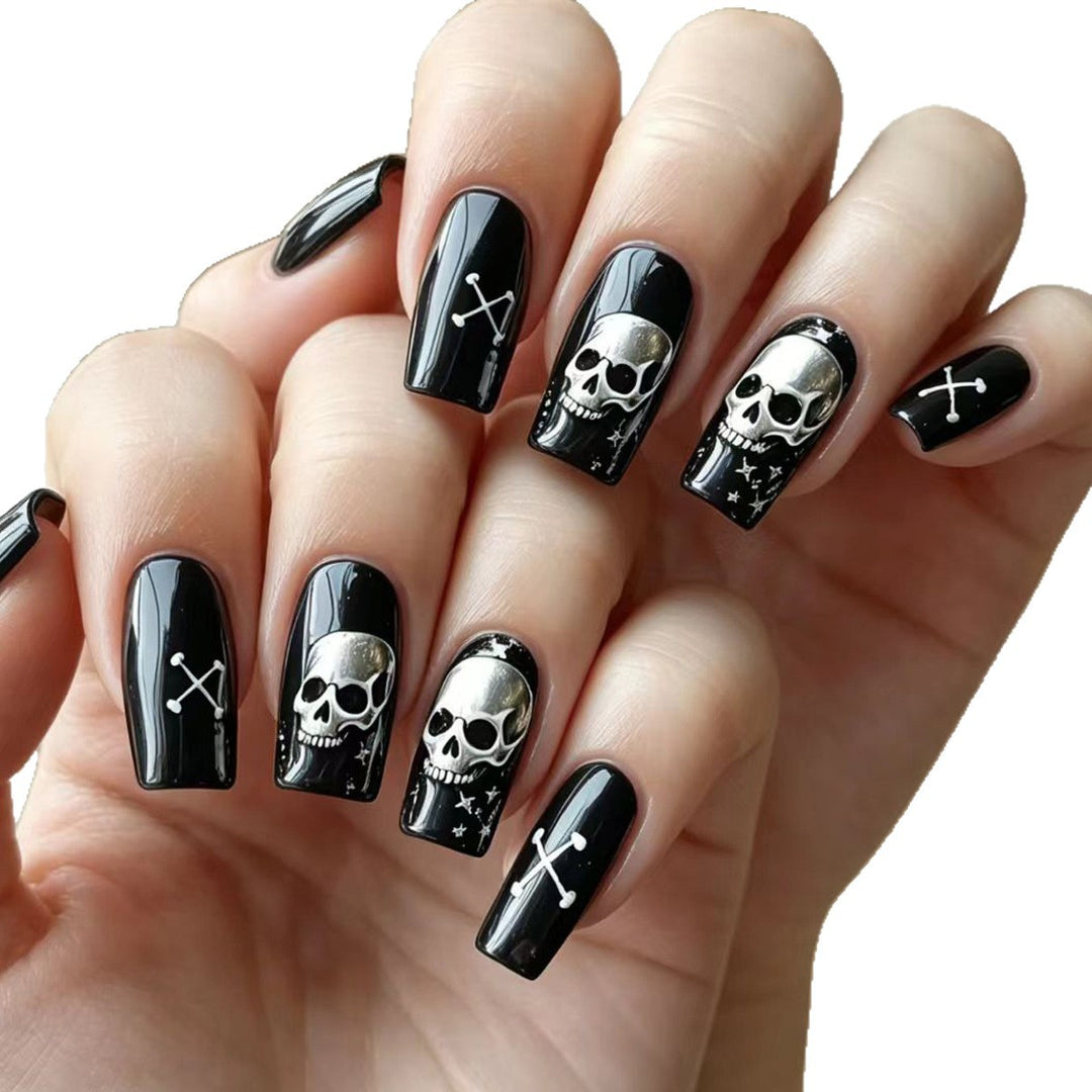 Creative Art Nails in Skull Design Bowlift