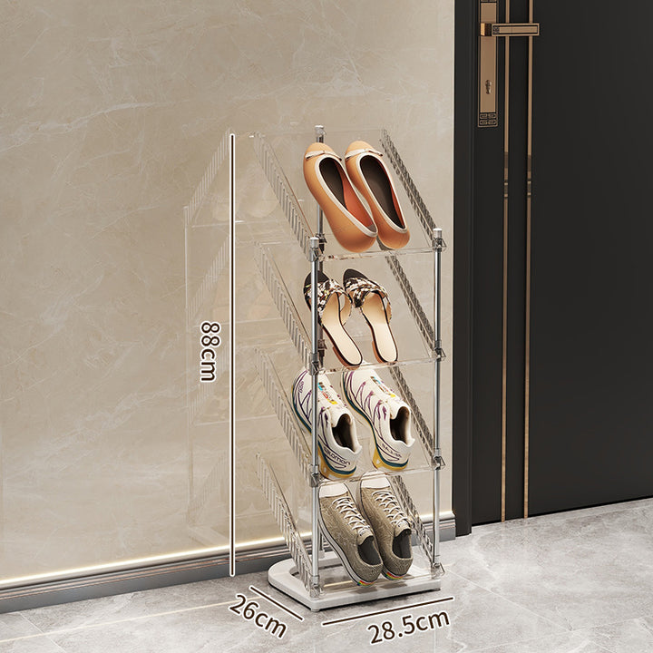 Shoe rack with transparent design Bowlift