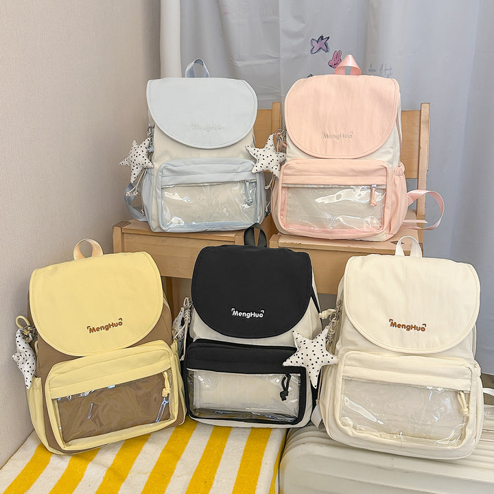 Stylish Transparent Utility Backpack Bowlift