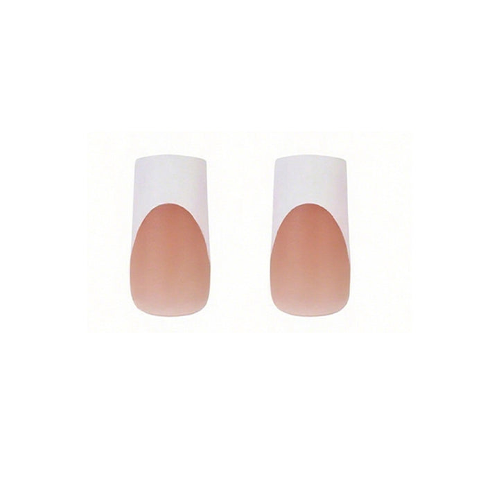 Modern French Tip Press-On Nails Bowlift