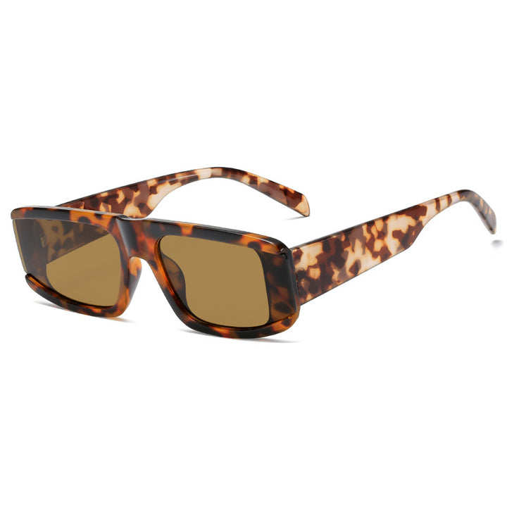 Women's fashionable sunglasses with futuristic design and transparent frame Bowlift