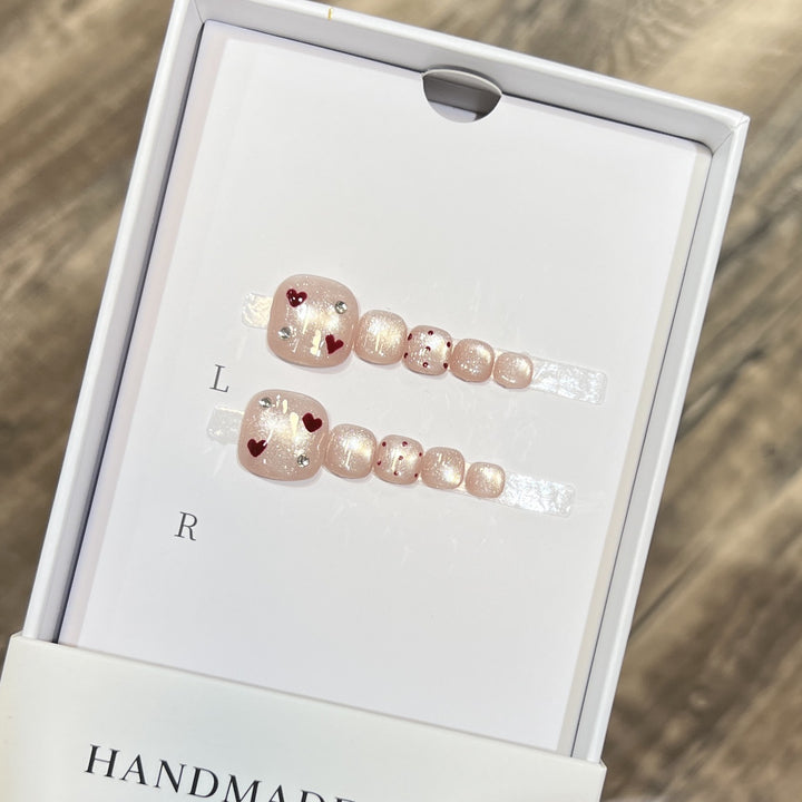 Decorative Heart Nail Art Set Bowlift