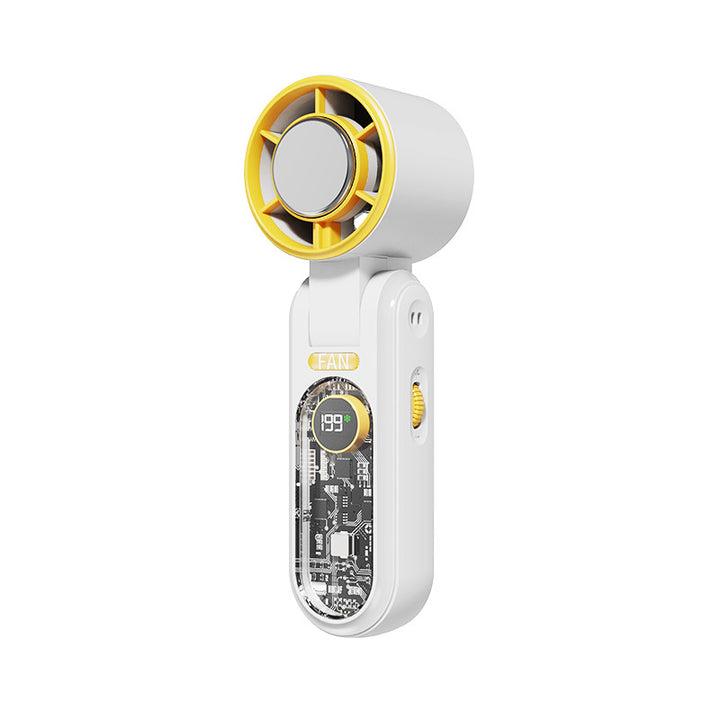 Women's portable mini fan with digital temperature display Bowlift