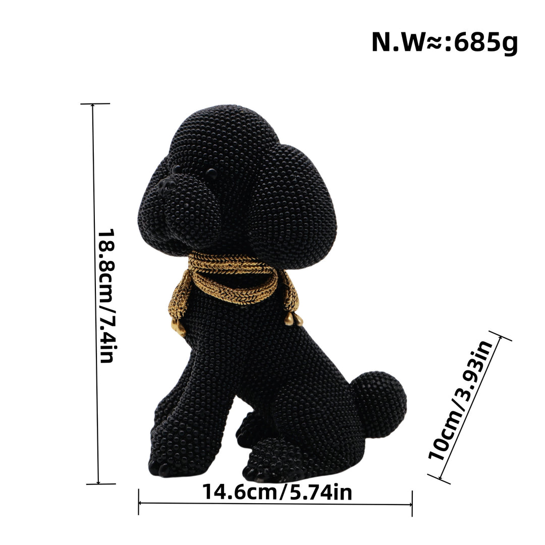 Decorative dog figure in modern design Bowlift