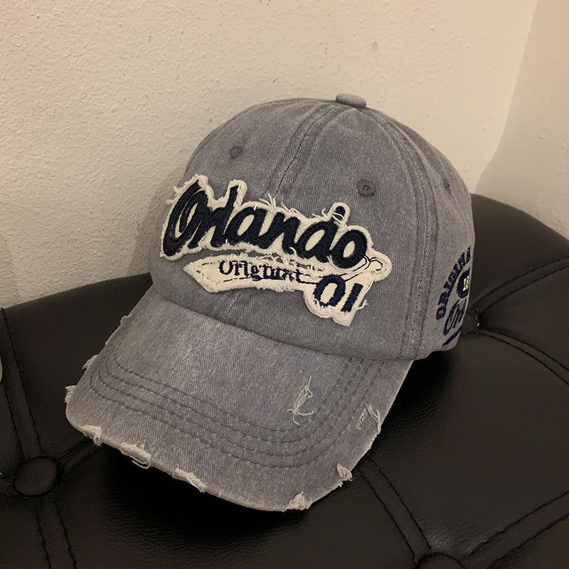 Vintage Distressed Cotton Baseball Cap