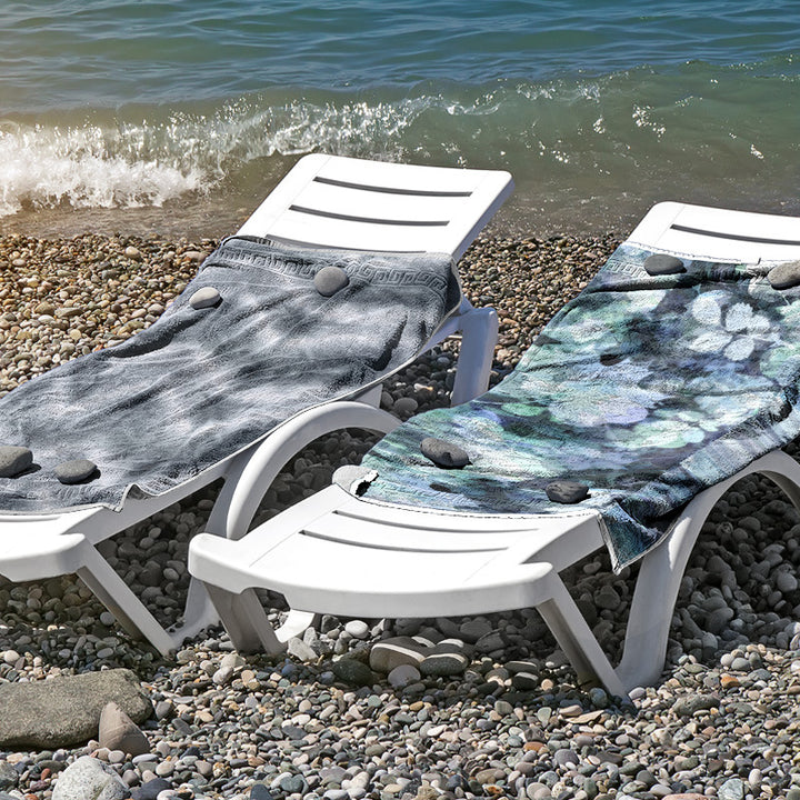 Beach towel made of skin-friendly microfiber with a creative pattern mix Bowlift