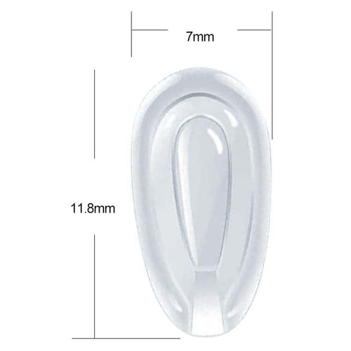 Transparent Gel Eyewear Nose Pads Bowlift