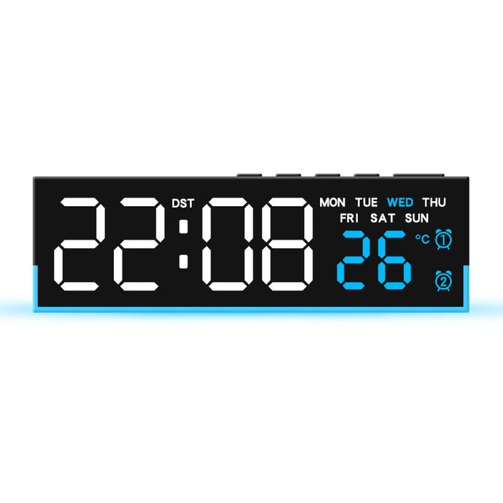 Alarm clock with digital display and temperature display Bowlift