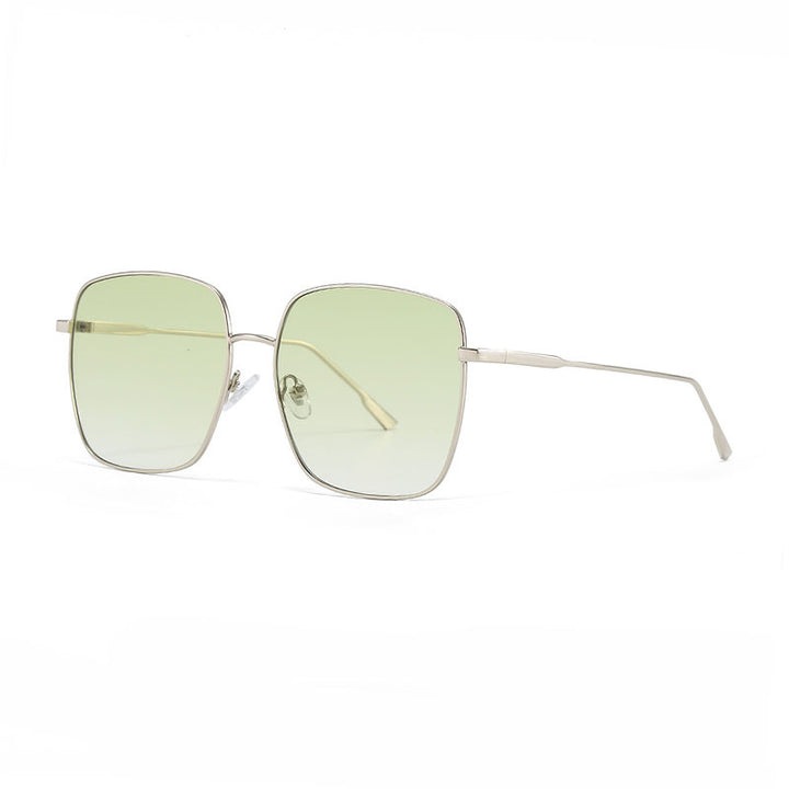 Women's sunglasses with modern square stainless steel frame and polarized lenses Bowlift