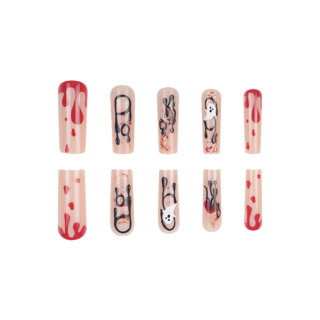 Artistic Halloween-Themed Press-On Nails Bowlift