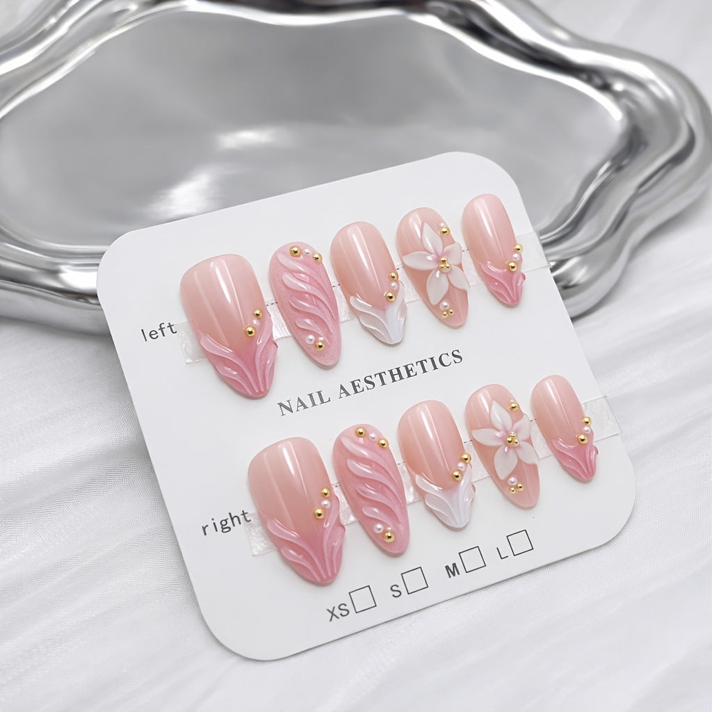 Elegant Floral Nail Set Bowlift