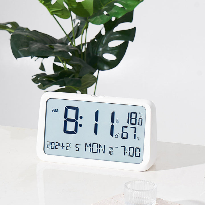 Digital alarm clock with temperature and humidity display Bowlift