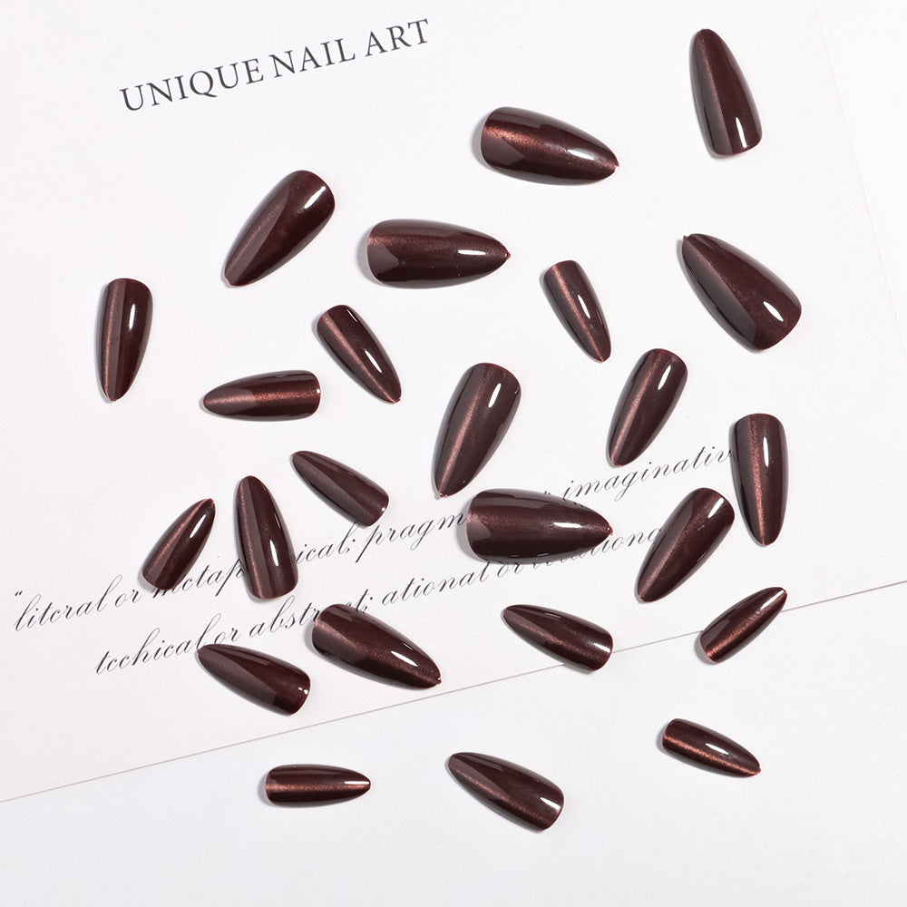 Almond-Shaped Press-On Nails with Glossy Finish Bowlift