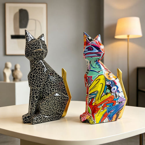 Colorful lion figure made of high-quality resin Bowlift