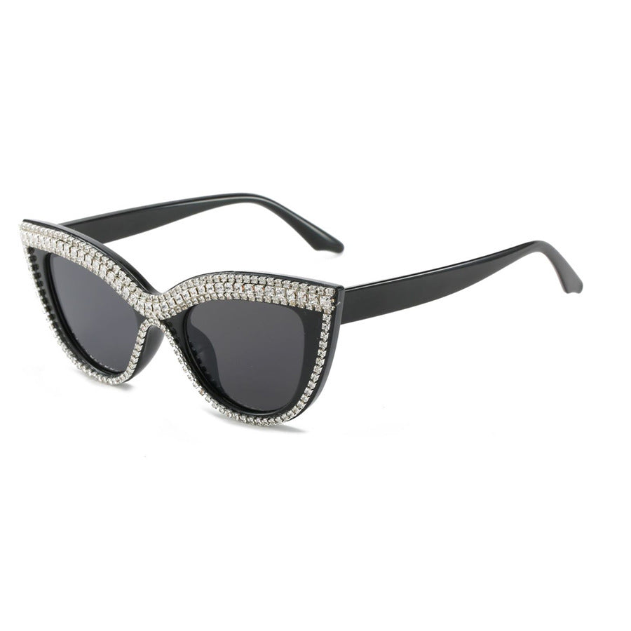 Statement Cat-Eye Sunglasses with Crystal Detailing Bowlift