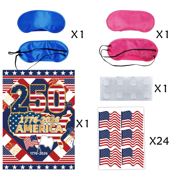 Unisex nan patriotic party glasses made of sturdy cardboard with USA flag design and fireworks toppers Bowlift