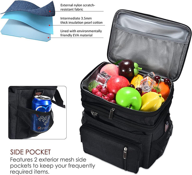 Insulated Multi-Compartment Food Delivery Backpack Bowlift