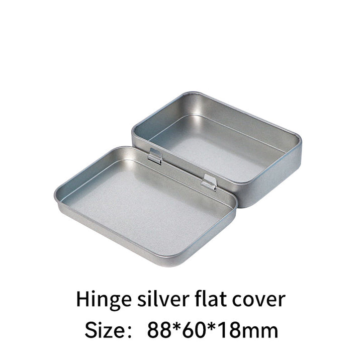 Rectangular metal storage tin with clear display window lid Bowlift