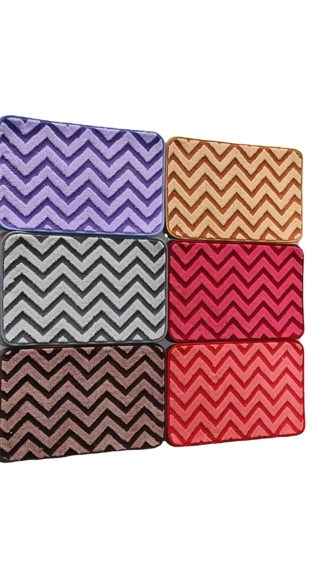 Chevron Pattern Anti-Slip Bath Mat Bowlift