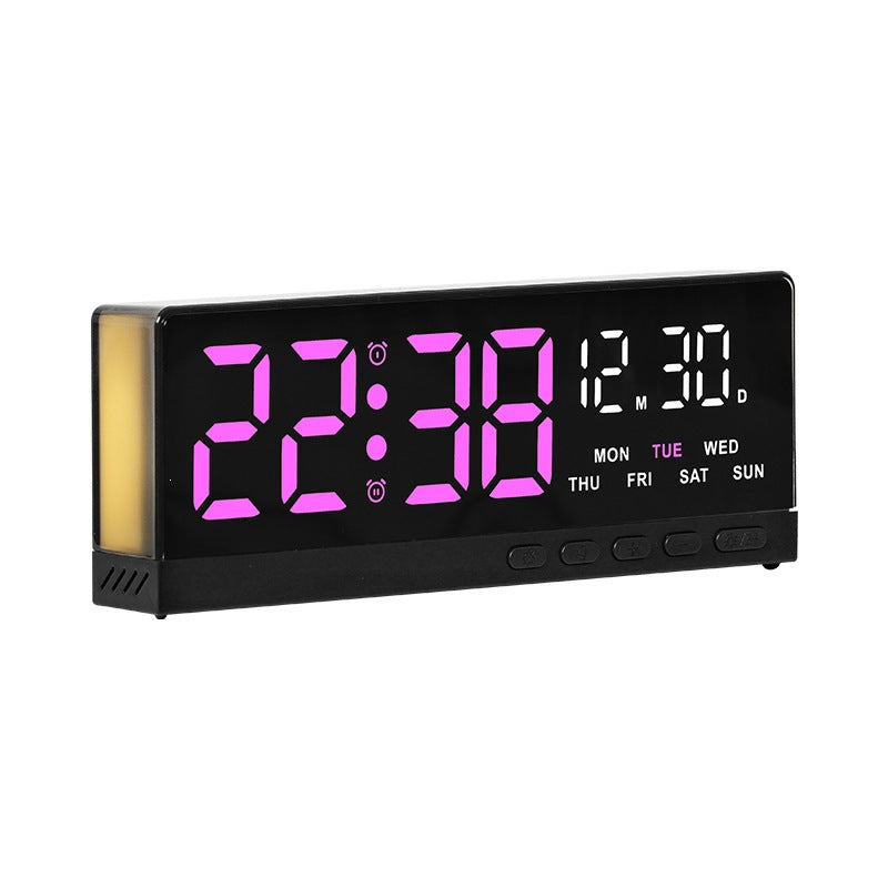 Digital Alarm Clock with Clear LED Display Bowlift