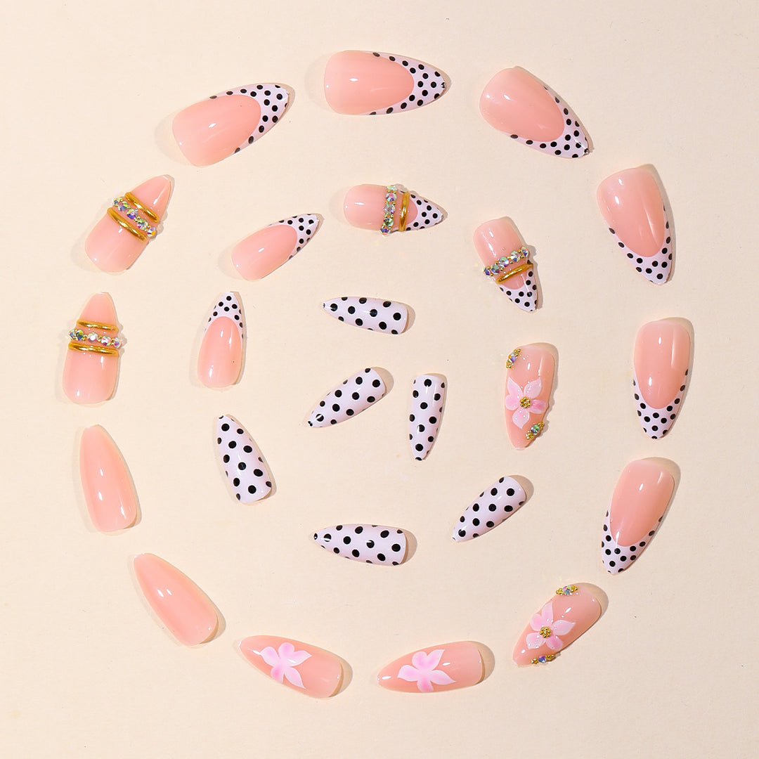 Decorative 3D Floral Nail Art Bowlift
