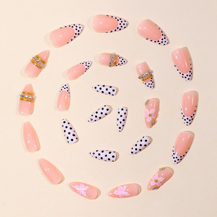 Decorative 3D Floral Nail Art Bowlift
