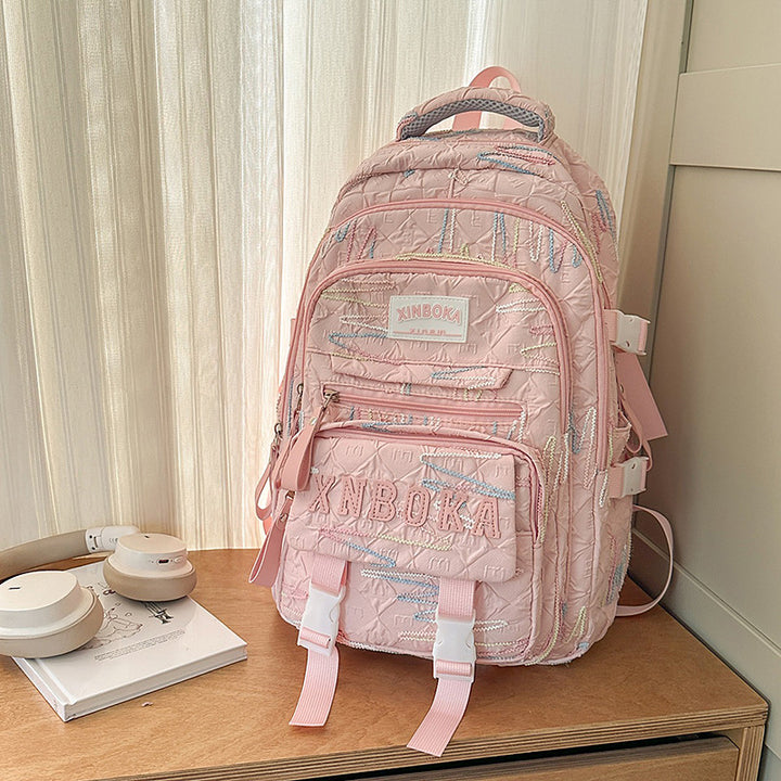 Multi-Functional Patterned School Backpack Bowlift