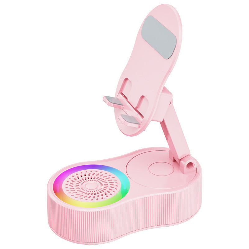 Unisex multitasking smartphone mount with integrated Bluetooth speaker Bowlift