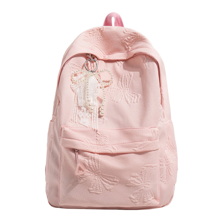 Decorative Pearl Bow Design Backpack