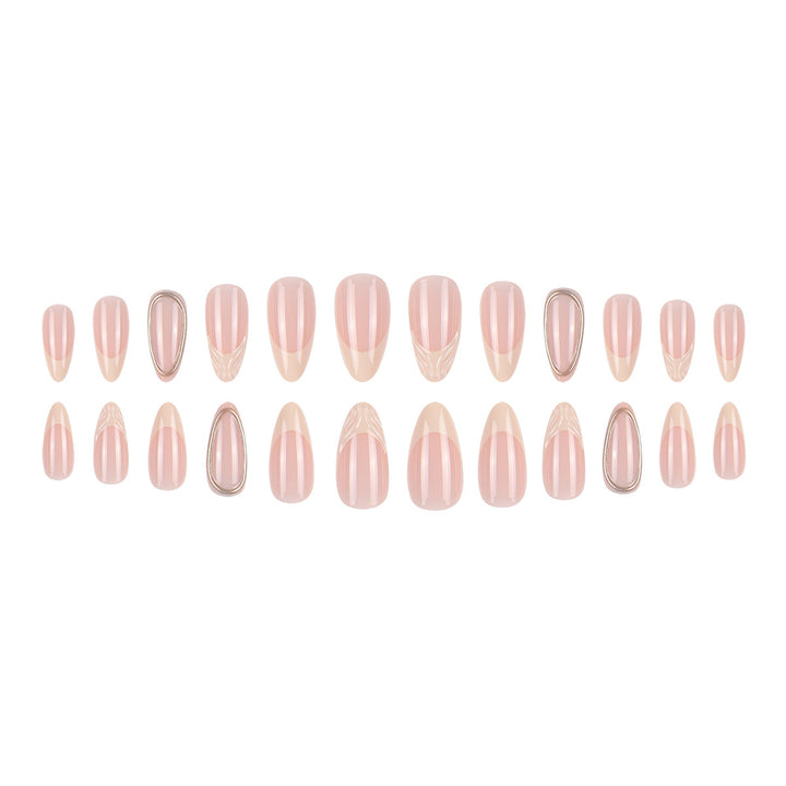 Elegant Stiletto Press-On Nail Set Bowlift