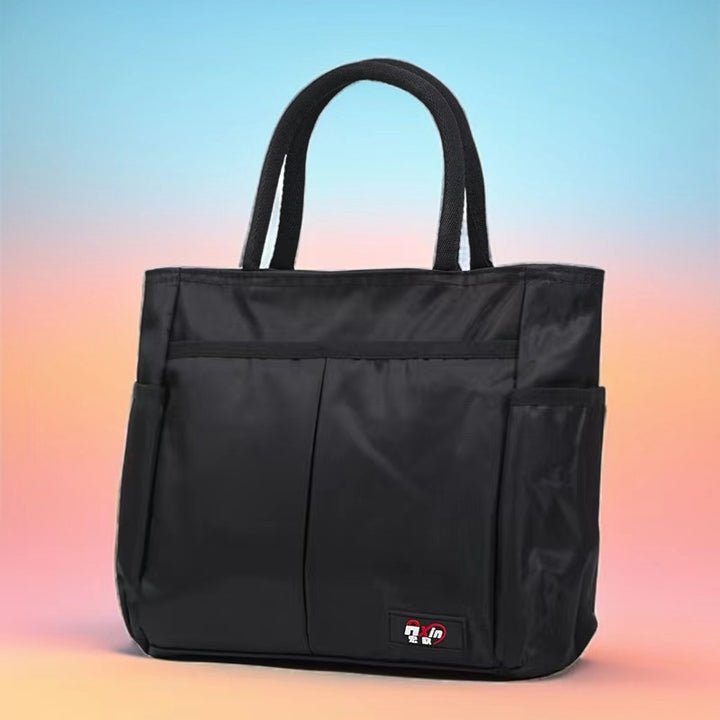 Multi-Pocket Candy Print Tote Bag Bowlift