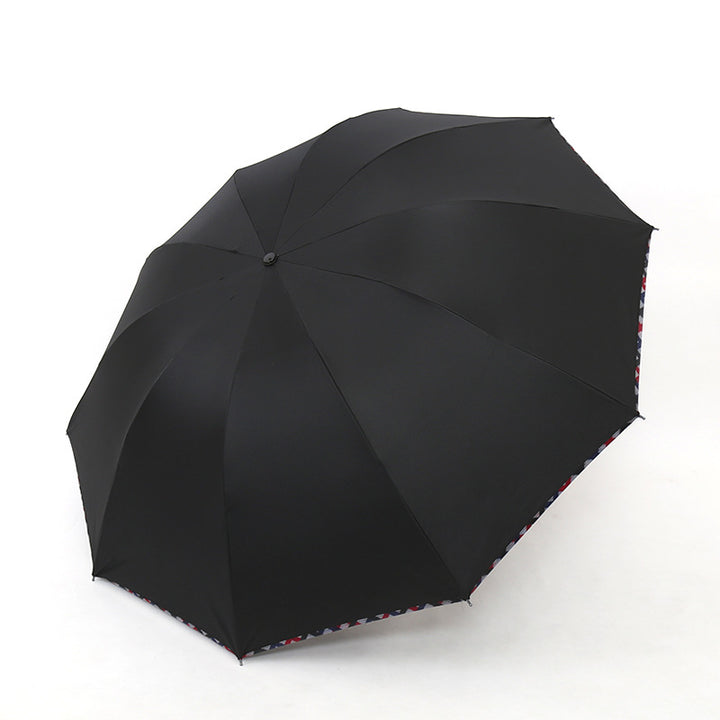 Women Handy Folding Umbrella with Wind Protection System Bowlift