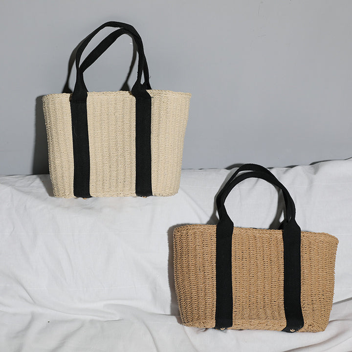 Durable basket bag with contrasting straps Bowlift