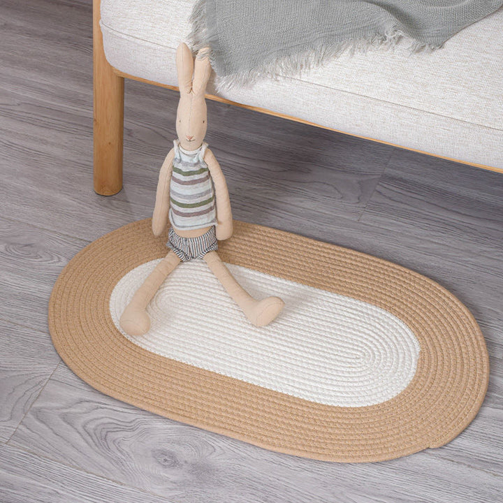 Round Jute Rug with Fringes Bowlift