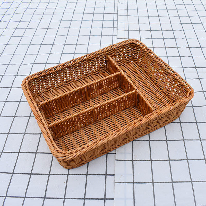Multi-Compartment Woven Organizer Tray Bowlift