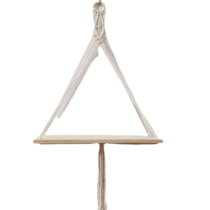Macramé Wall-Mounted Decorative Shelf Bowlift
