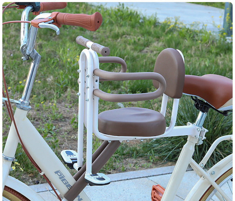 padded detachable child scooter seat with backrest and safety armrests Bowlift