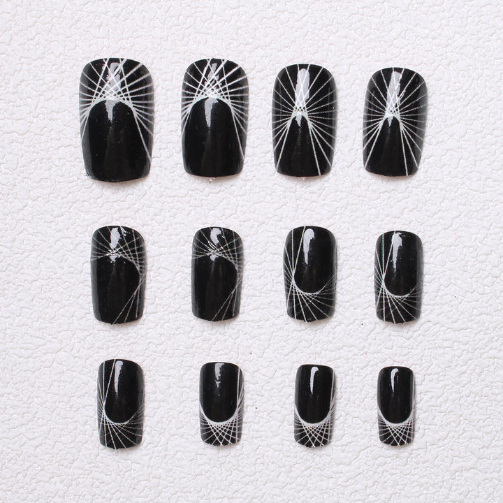 Geometric Patterned Press-On Nails Bowlift