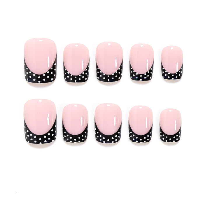 Stylish French Tip Nail Art Set Bowlift