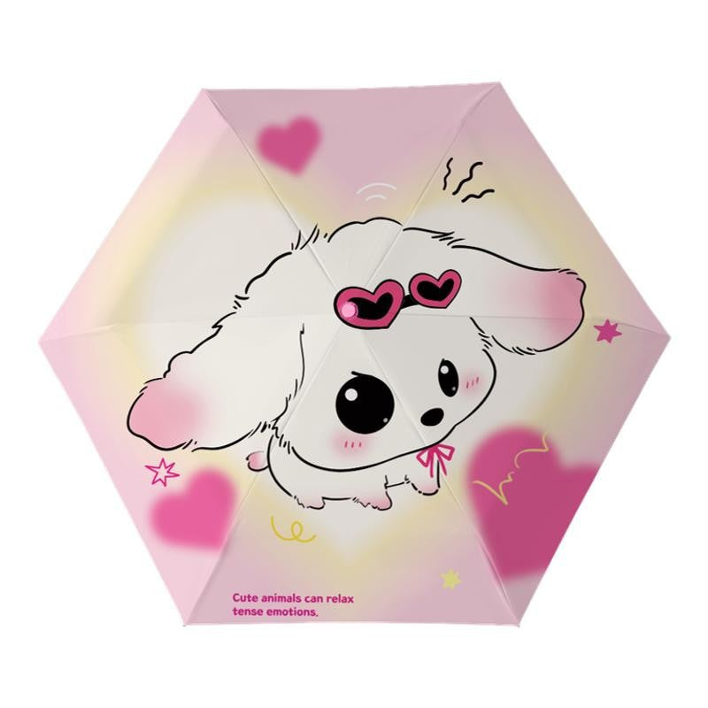 Women's funny folding umbrella with cute animal designs Bowlift