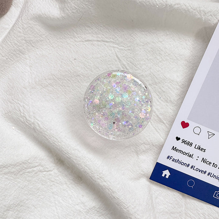 Sparkly Resin Phone Holder And Stand With Full Rotation Base