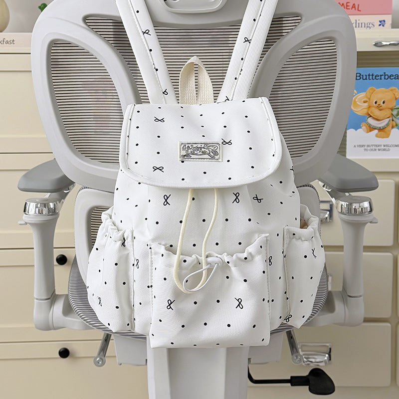 Stylish Polka Dot Backpack