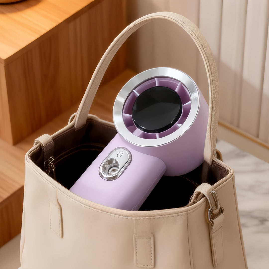 Women Portable Mini Fan with USB Charging Function and Innovative Spray Technology Bowlift